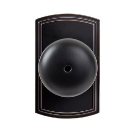 Delaney Hardware Italian Collection Santo Edged Oil-Rubbed Bronze Bed/Bath Door Knob 362607